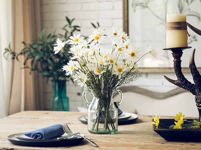 Small clear glass vases