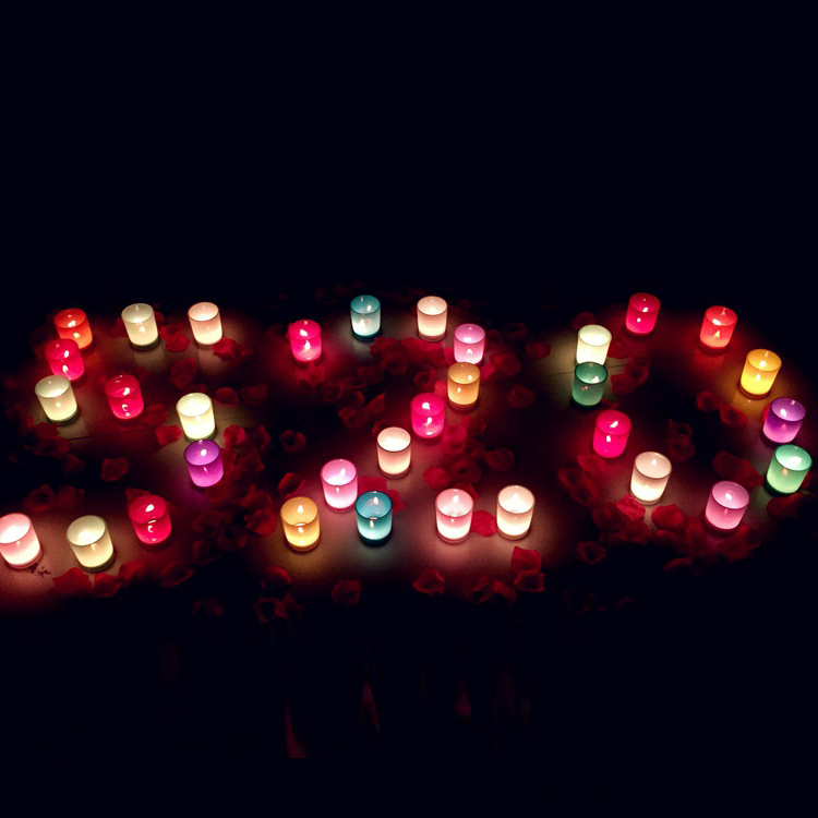 votive candles glass jar