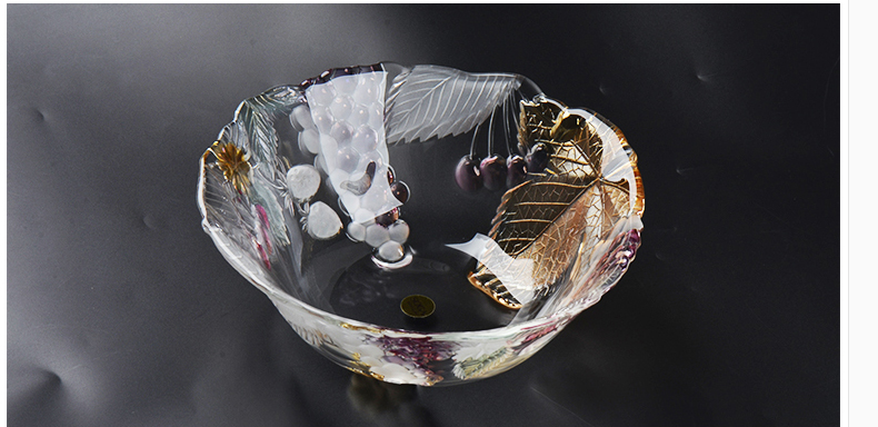 glass fruit bowl 