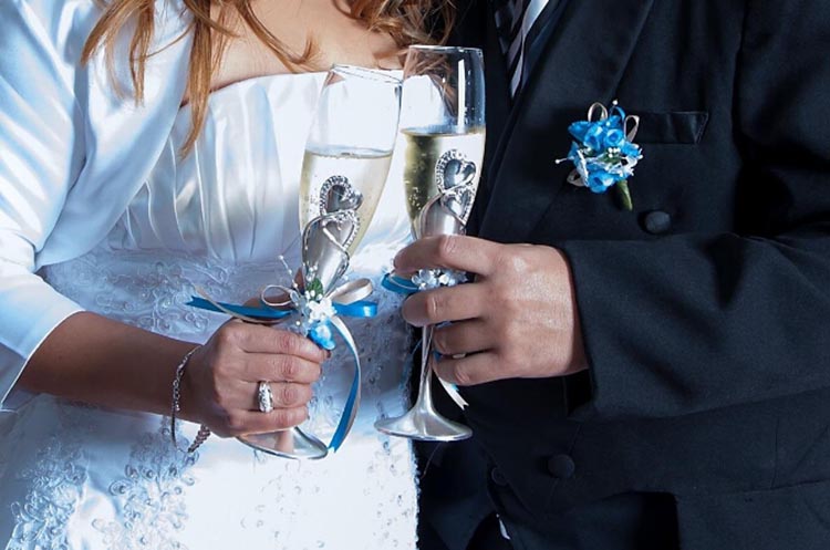 Toasting Flutes Wedding