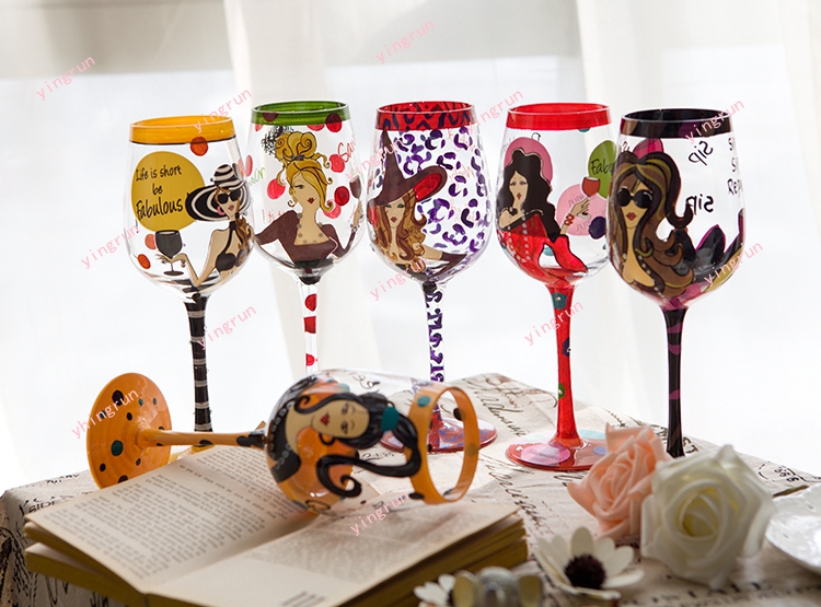 Handmade gold crystal glass