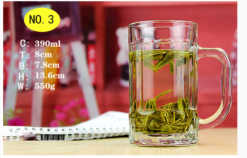 thickened glass beer mugs