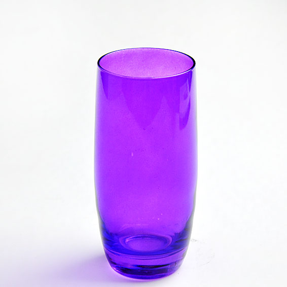Colored glass cup