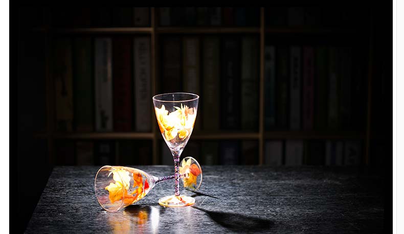 hand painted wine glass