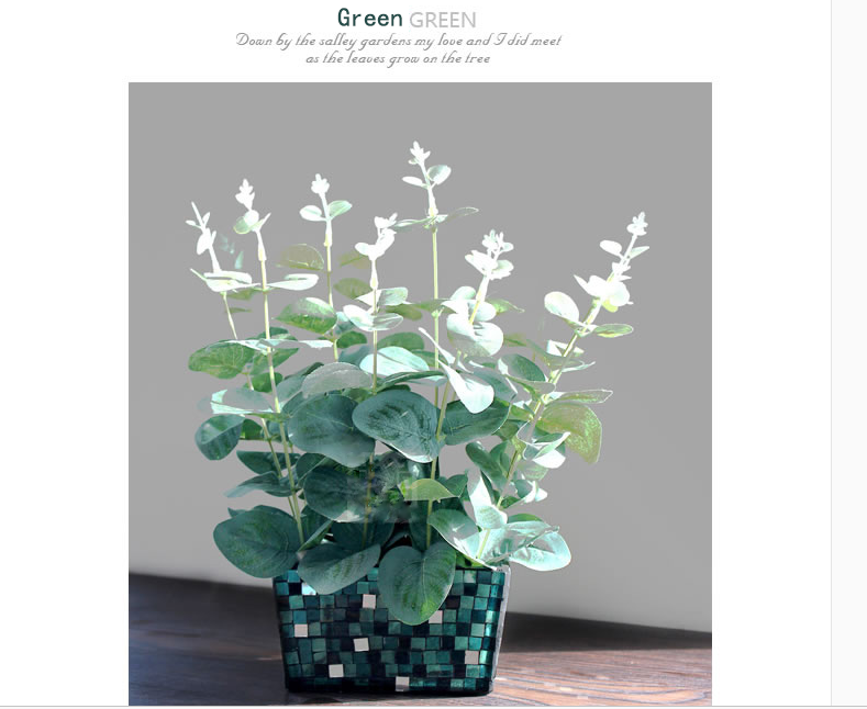 mosaic glass flower pot