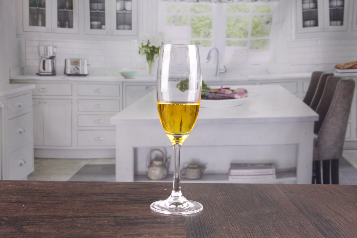 Champagne crystal glasses