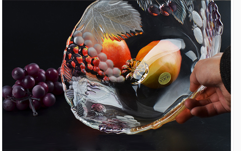 glass fruit bowl