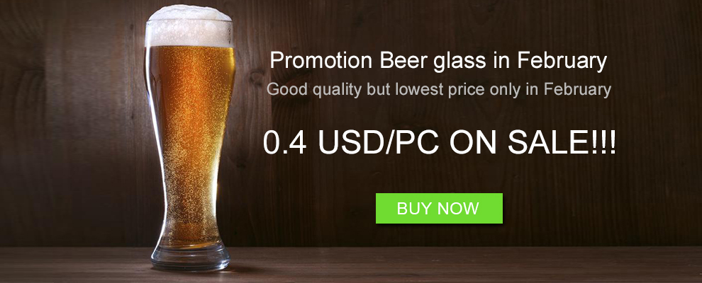 China Promotion Beer glass in February