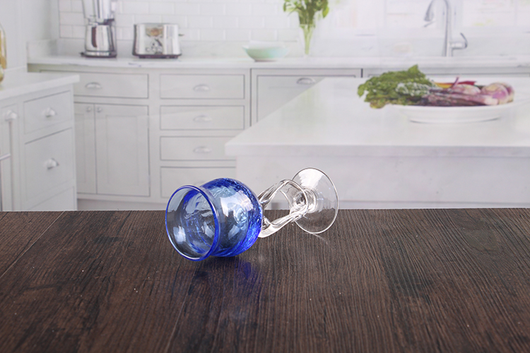 Crack Wine Glass Candle Holder