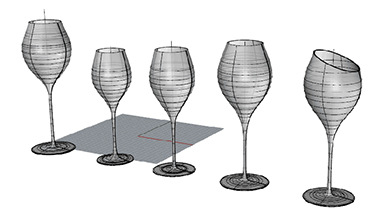 What are the steps required for red wine glass customization?