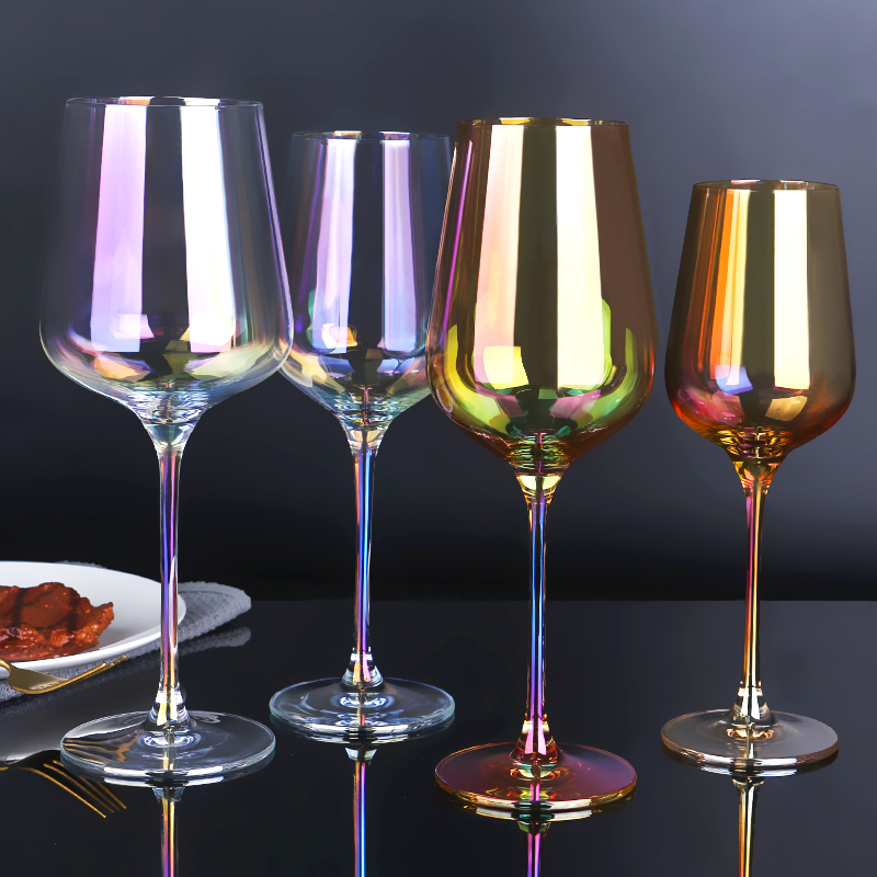01 Coloured Wine Glasses  For Sale