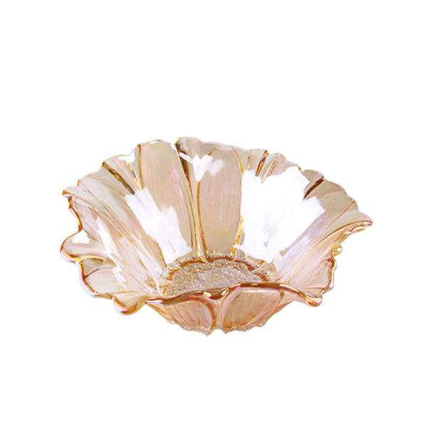 Sunflower Shaped Glass Fruit Plate