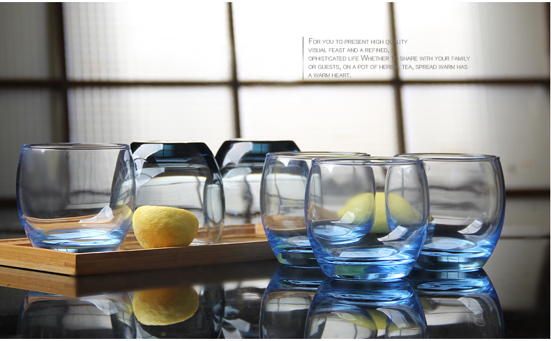 clear glass tea cups