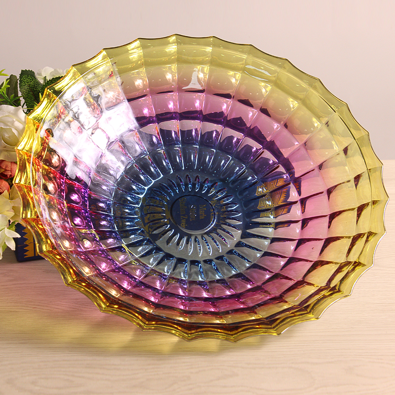 Hot sales mercury glass plate and electroplating glass plates for fruit