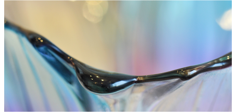 High quality colorful crystal glass fruit bowl