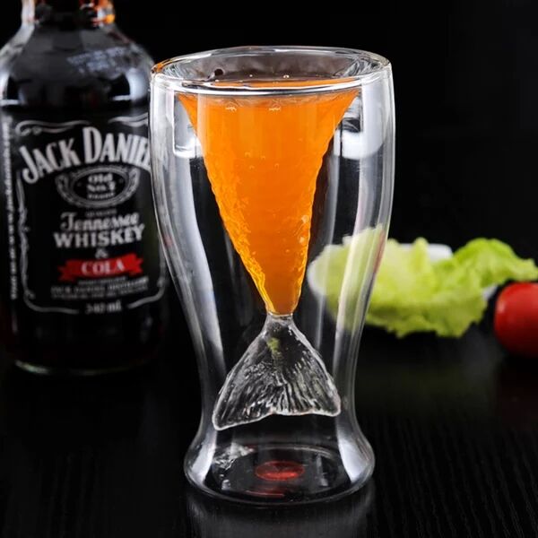 double walled red wine glass