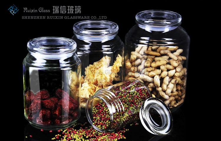 glass jars with lids