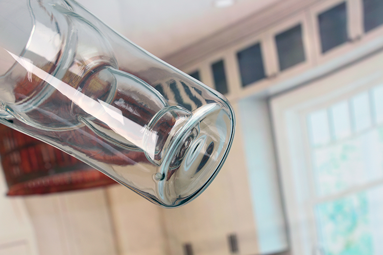 Beer bottle shaped double wall cup