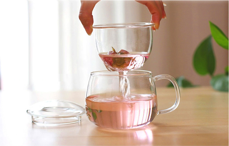 glass tea cups with handle 