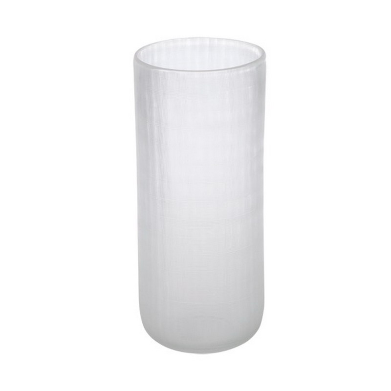 white glass vases