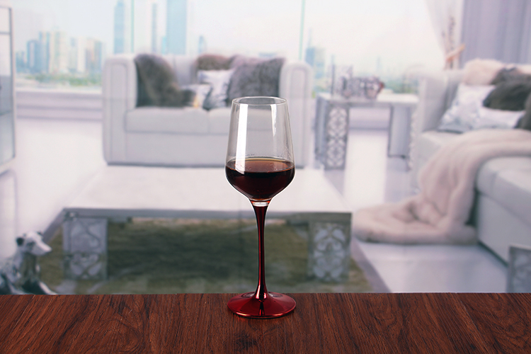 Red Stem Wine Glasses