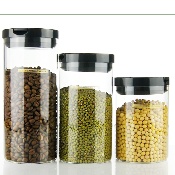 glass container with lid