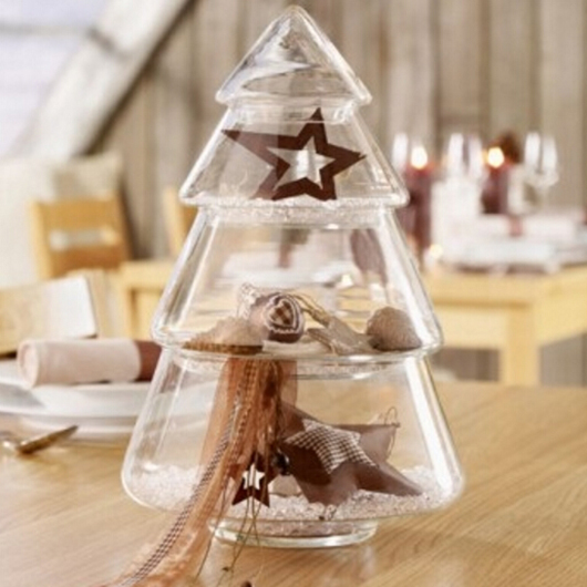 Christmas Tree Shaped Candy Jar