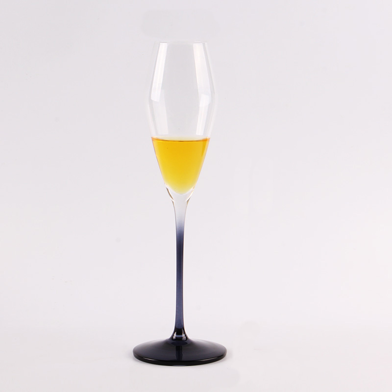 black champagne flute