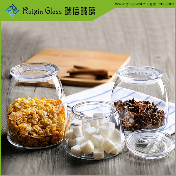 glass jars with lids