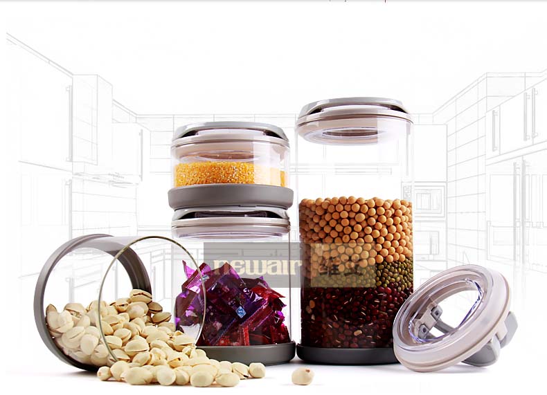 small glass canisters