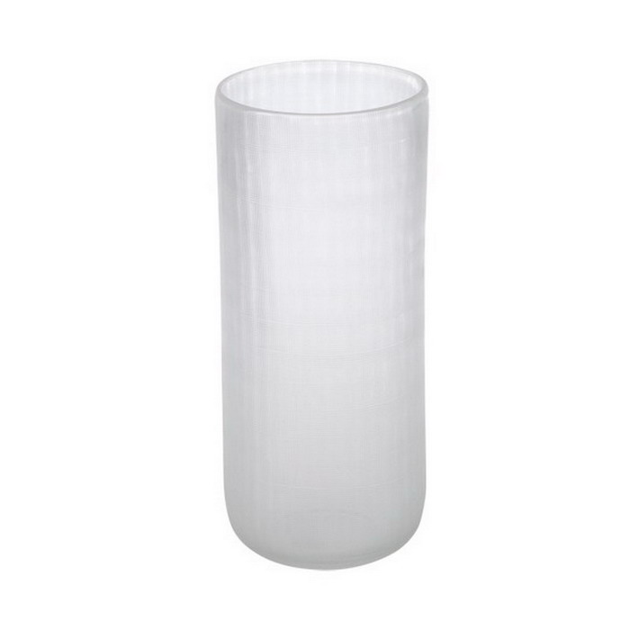 white glass vases
