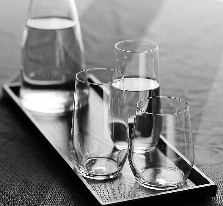 Why drink with a glass cup of water?