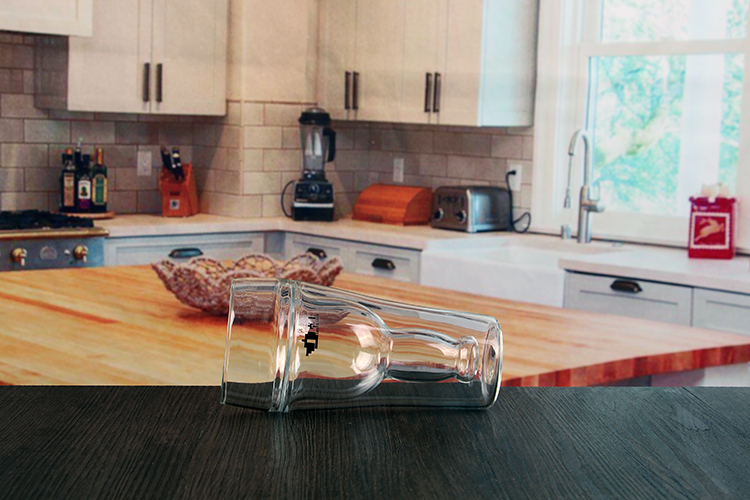 Beer bottle shaped double wall cup