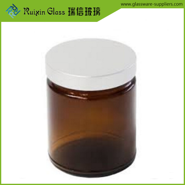 amber glass jar