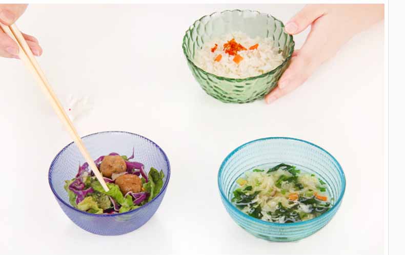 coloured glass bowls