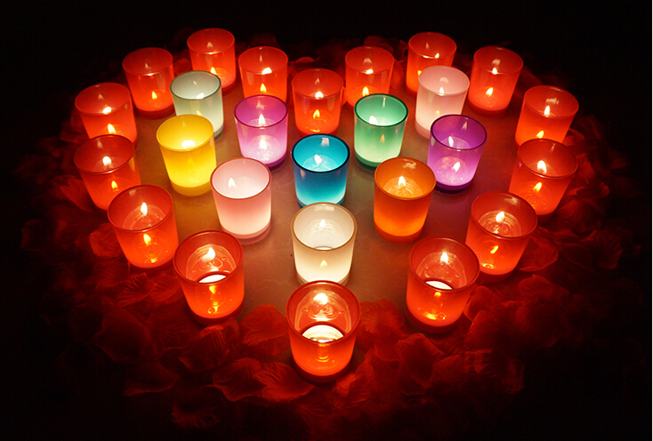 How can I decorate my room with tealight candle holders?