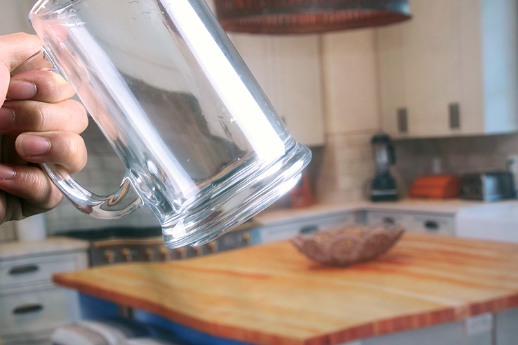 Beer Tankard Glass With Handle