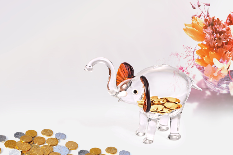 china manufacturer glass saving bank