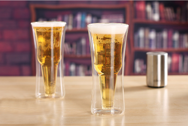 double wall beer glass