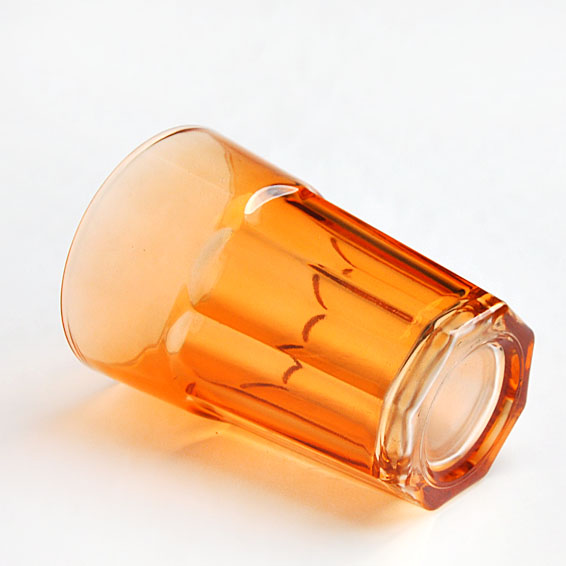 China new Spraying  Color  glass cup  tumbler colored drinking glasses supplier