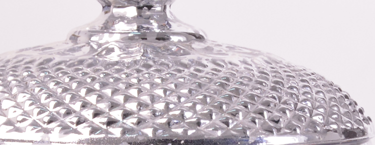 silver electroplating glass candy bowl