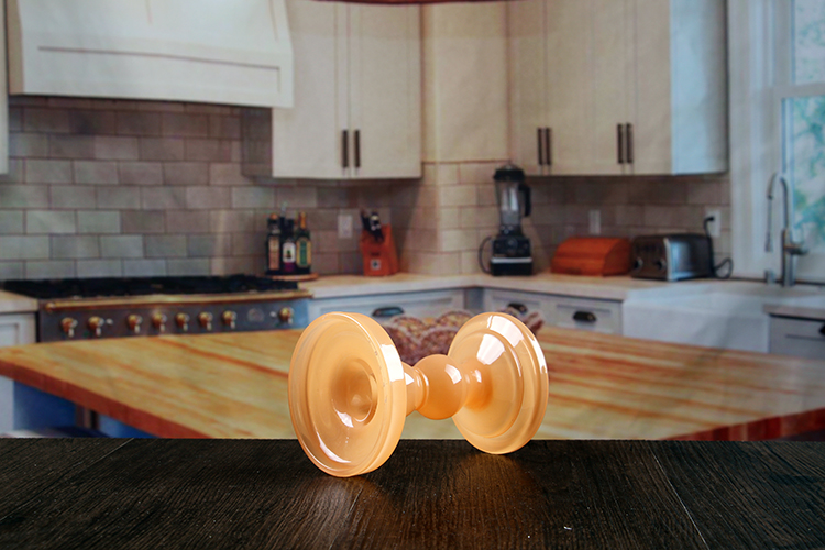 yellow glass candle holder