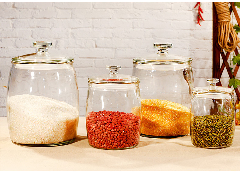 Large storage glass jars