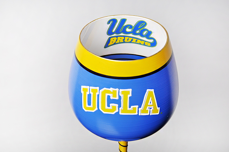 Handmade gold crystal glass