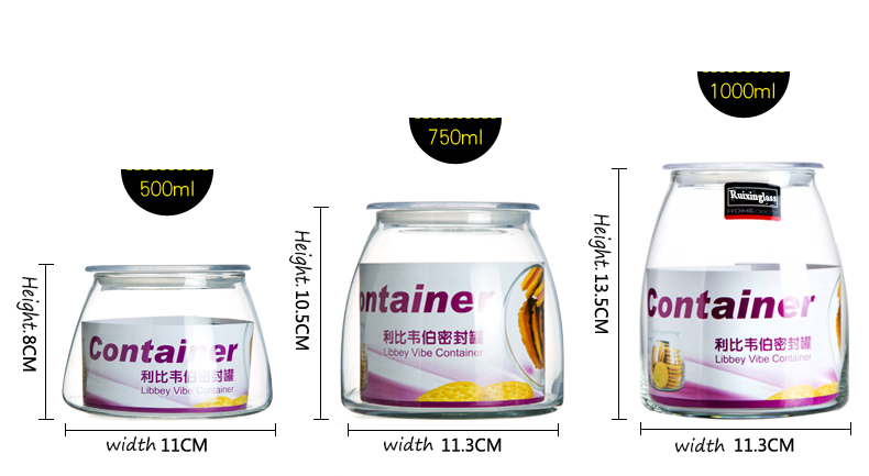 glass jar with lid wholesale