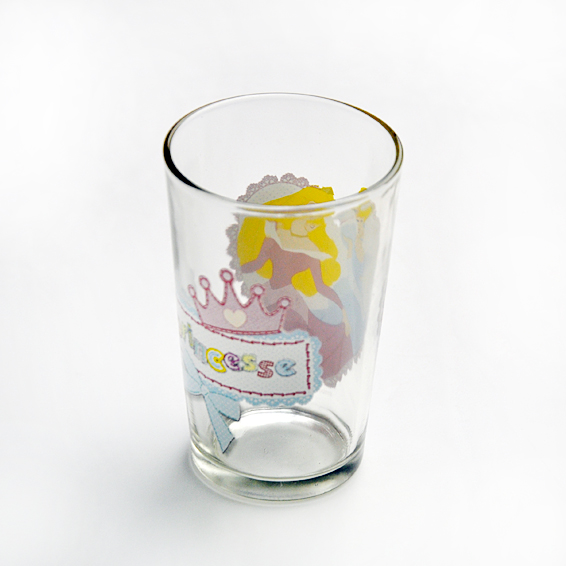hand painted glass cup
