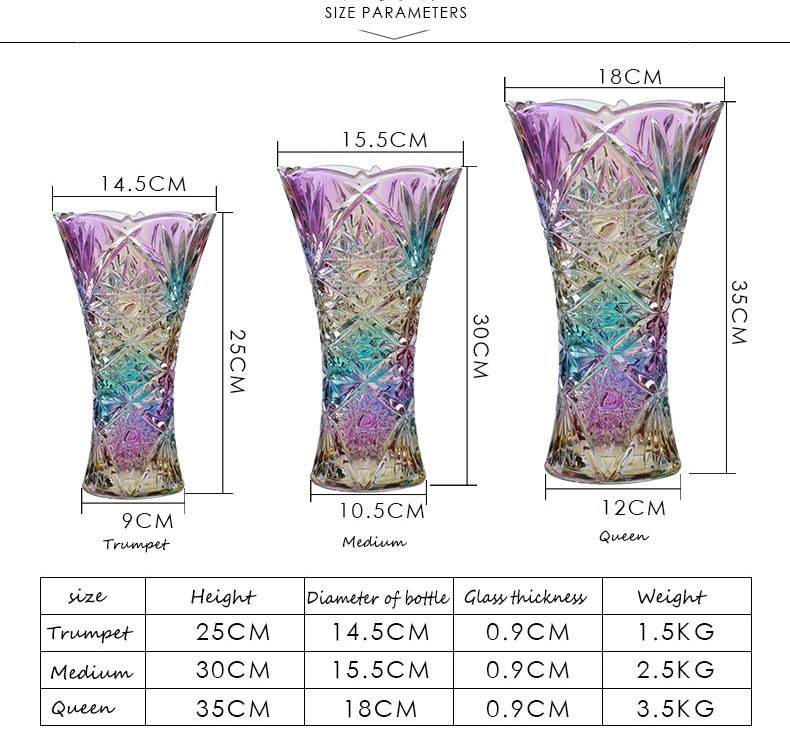 clear glass vases