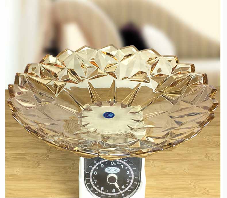 Modern personalized crystal glass fruit bowl supplier