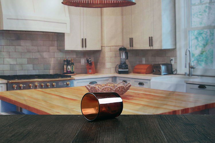 Amber candle holders