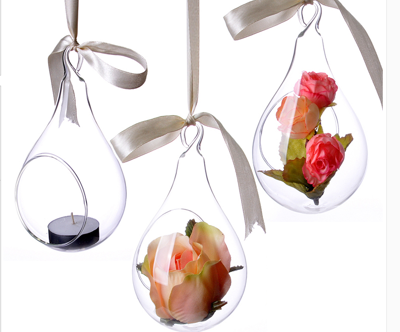 hanging glass vase
